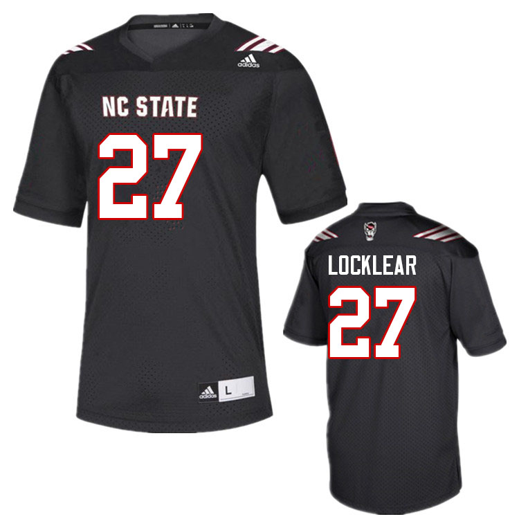 Men #27 Ashton Locklear NC State Wolfpack College Football Jerseys Sale-Black